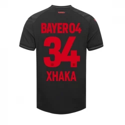 Bayer 04 Leverkusen Granit Xhaka #34 Fodboldtrøjer 2023-24 Hjemmebanetrøje Mænd